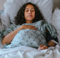 Woman preparing for childbirth