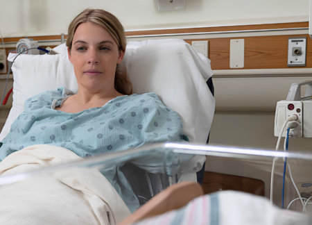 Mother and newborn after childbirth