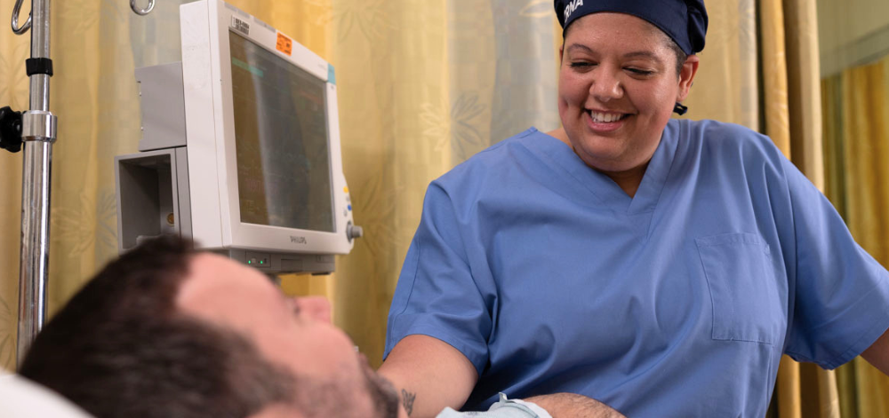 CRNA with patient post colonoscopy